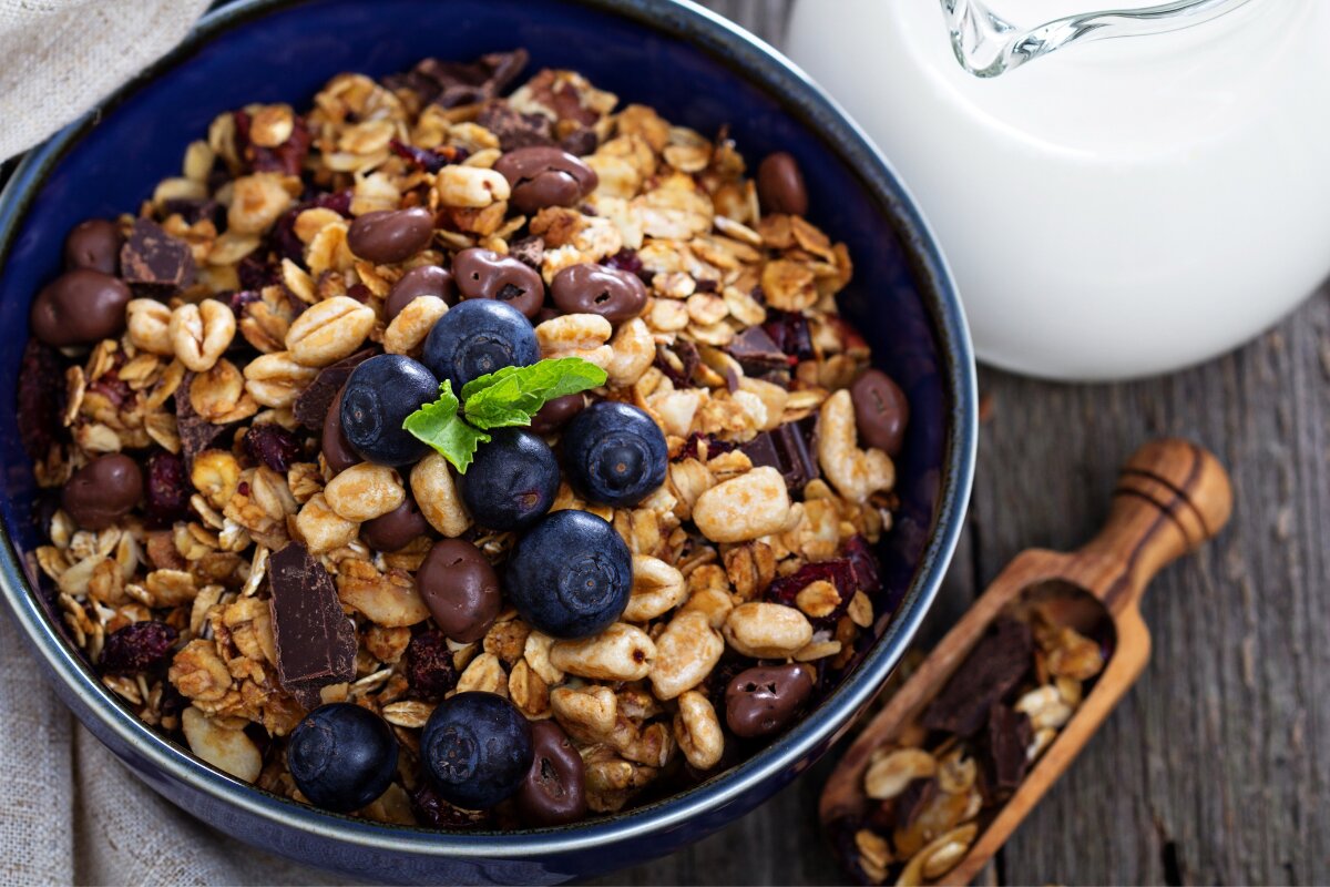 dark chocolate granola mix